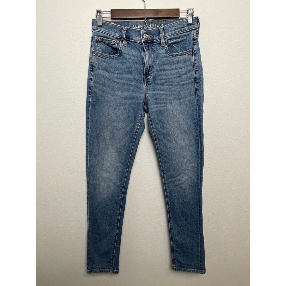 American Eagle ‘90s Skinny Jeans Women’s Size 4 Medium Wash Stretch High Rise